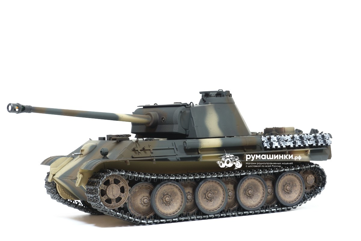 Танк радиоуправляемый Taigen 1/16 Panther type G (Германия) HC версия, башня  на 360, подшипники в ред., V3 2.4G RTR TG3879-1GHC3.0 Купить с доставкой